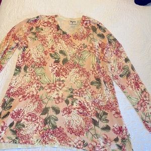 Show Me Your MuMu Bonfire Sweater, floral, size M, like new, never worn